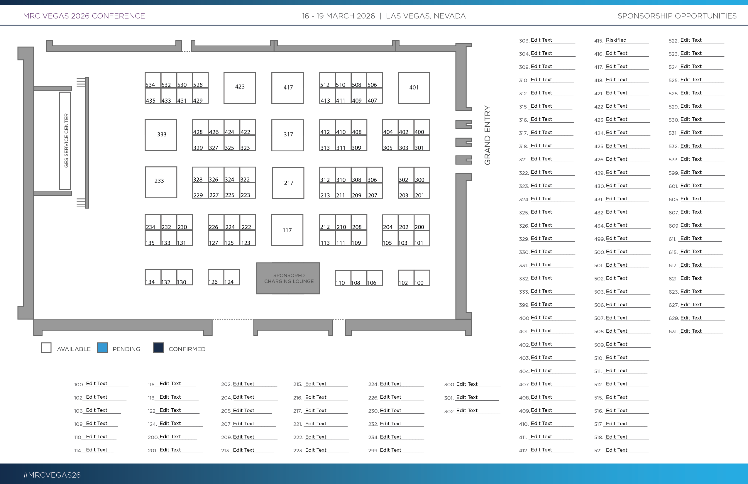 Vegas 2026 Brochure Floorplan FloorPlan Vegas2026 